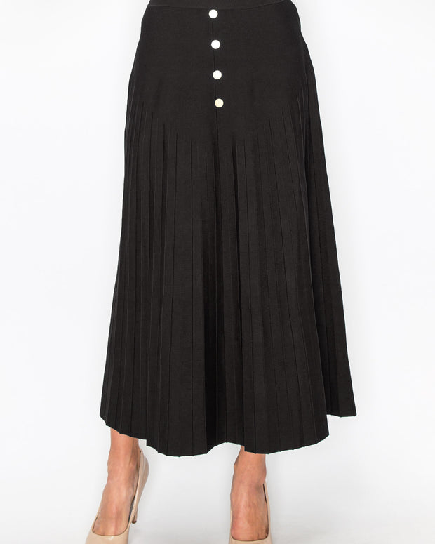 Button Front Skirt -YAL