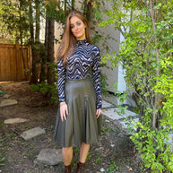 Printed Turtlenck - Fringe