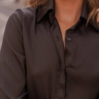 Léa satin shirt (S-M-L-XL) FW26 - CK08091: Choco / 1S-1M-1L-1XL