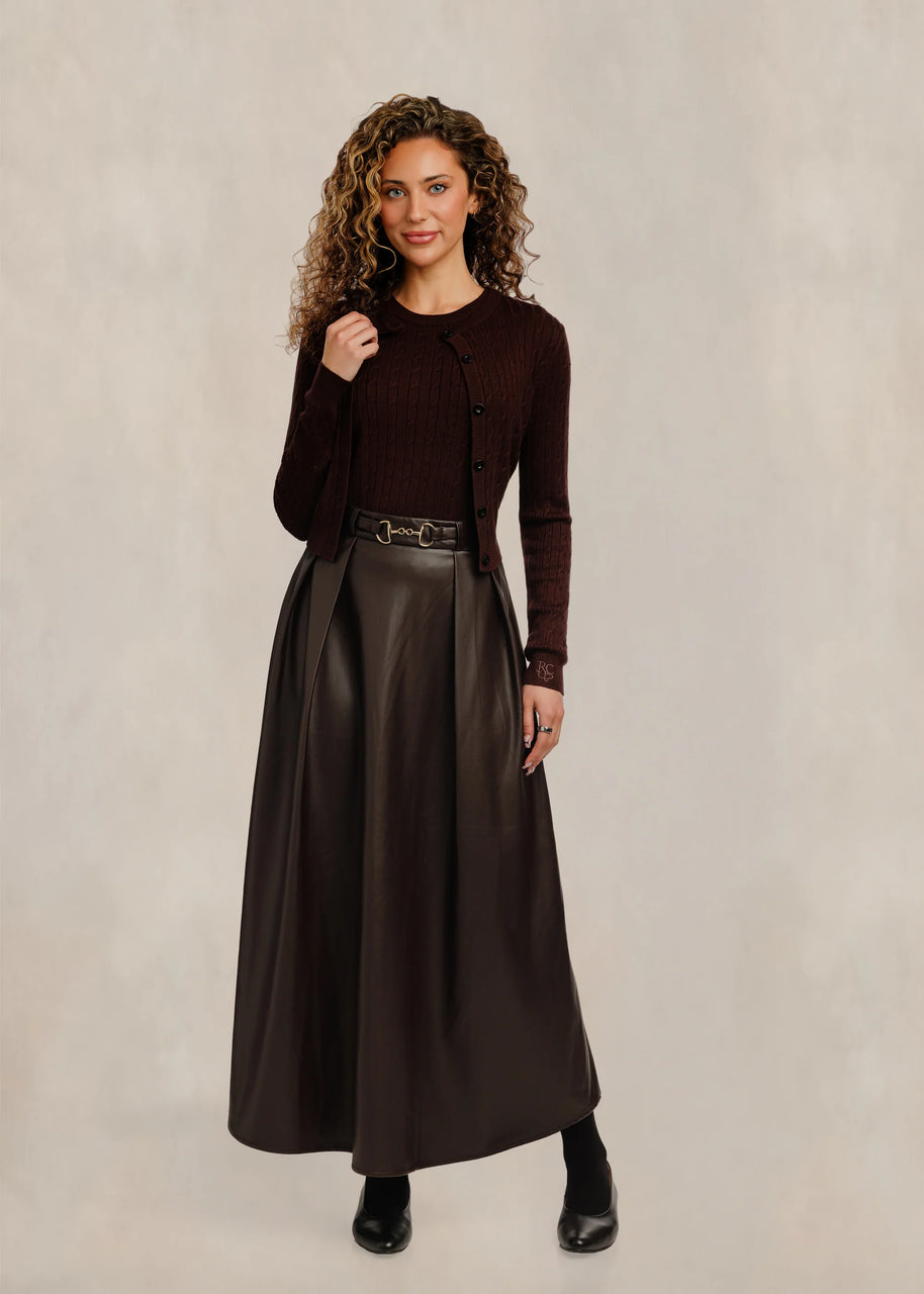Waist Leather Skirt