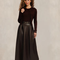 Waist Leather Skirt