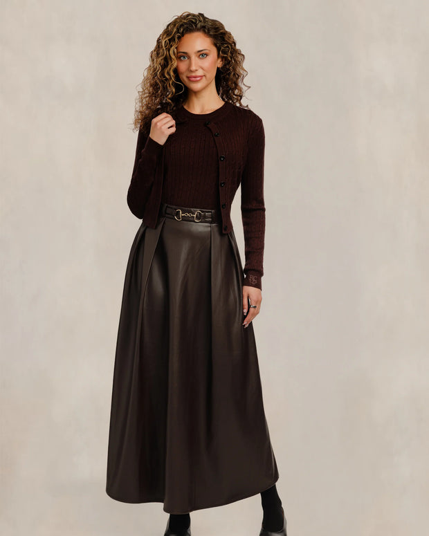 Waist Leather Skirt