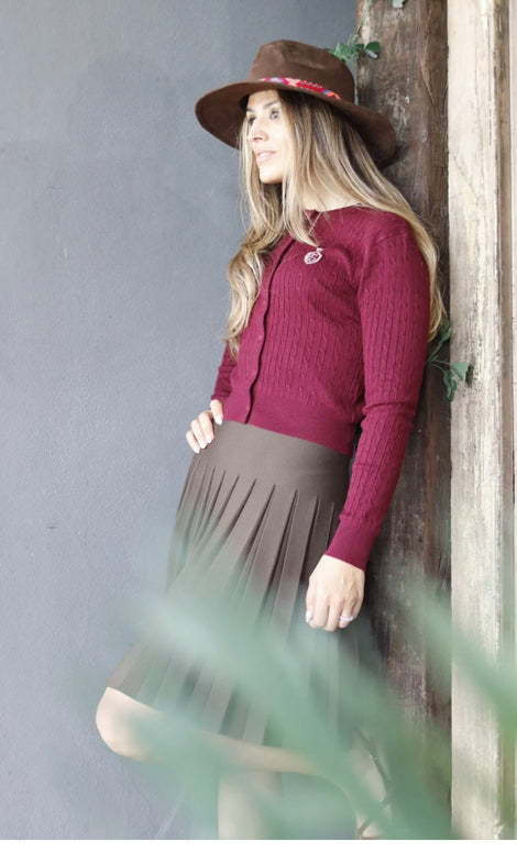 Cable Knit Cardigan - Edith