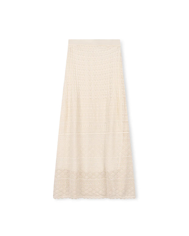 Arpana Crochet Maxi Knit Skirt-Junee