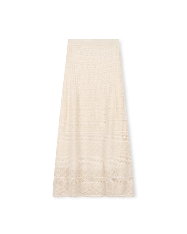 Arpana Crochet Maxi Knit Skirt-Junee - Fringe Boutique