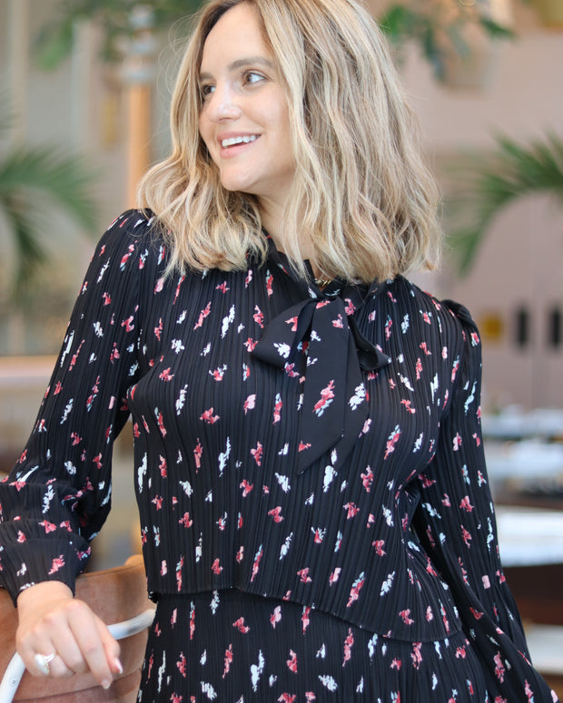 Micro Pleated Blouse -Luella - Fringe Boutique