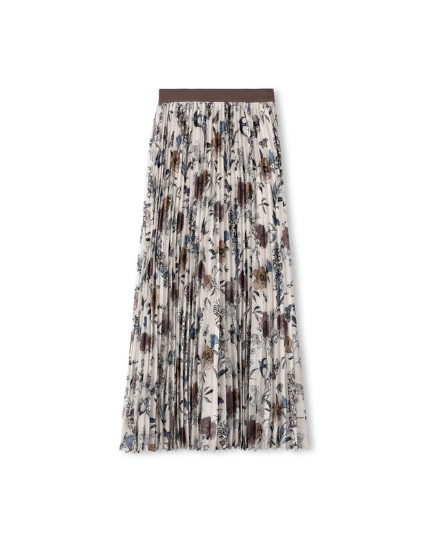 Bon Printed Pleated Skirt-Junees - Fringe Boutique