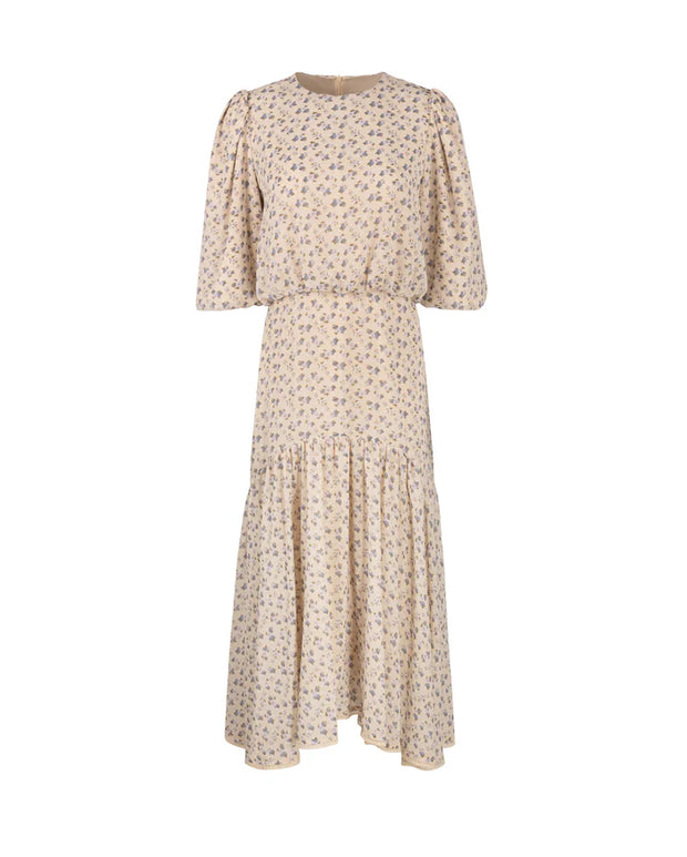 Chiffon flower printed maxi dress-Junees - Fringe Boutique