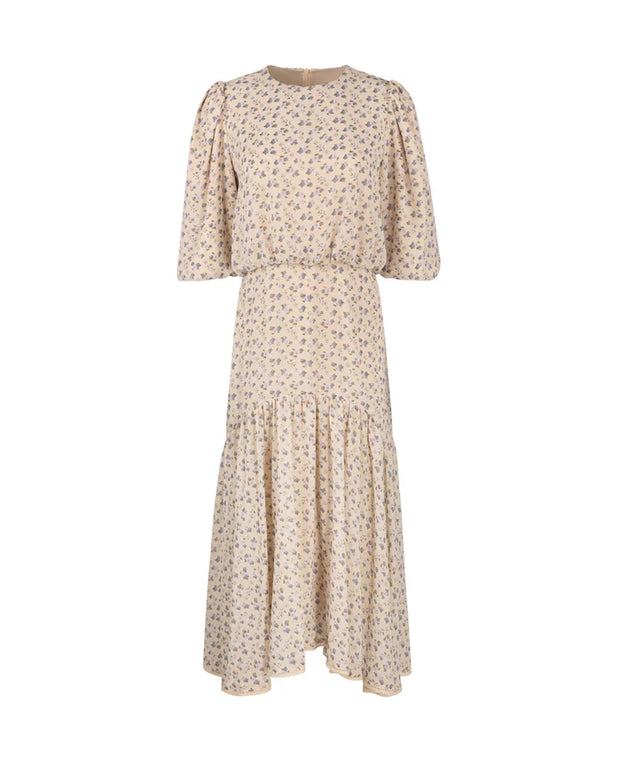 Chiffon flower printed maxi dress-Junees - Fringe Boutique