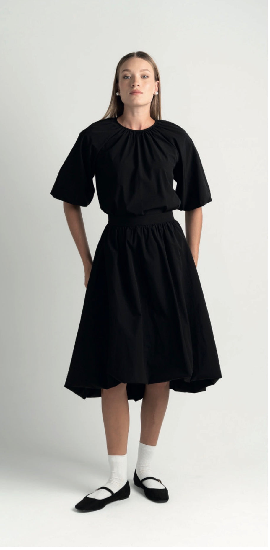 Bubble gathered two piece