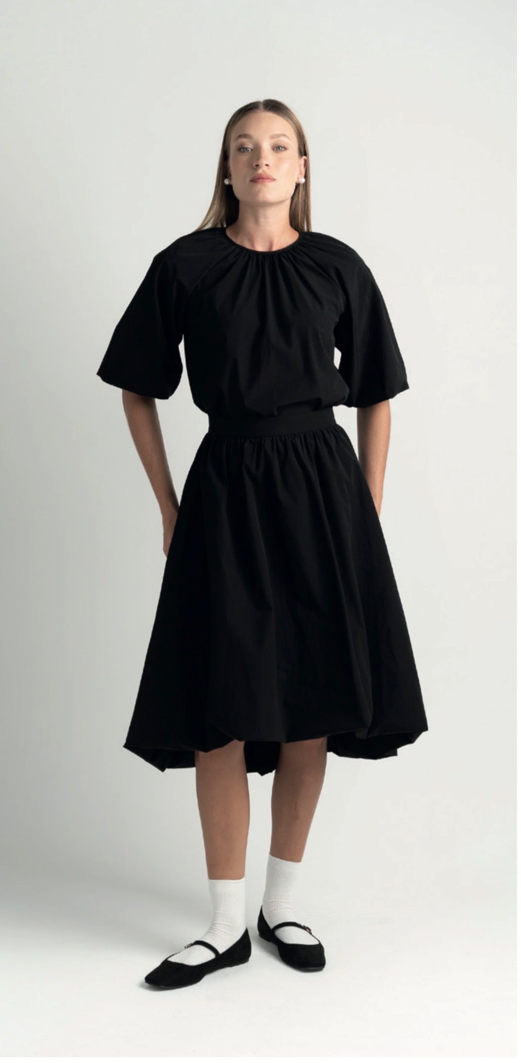 Bubble gathered two piece