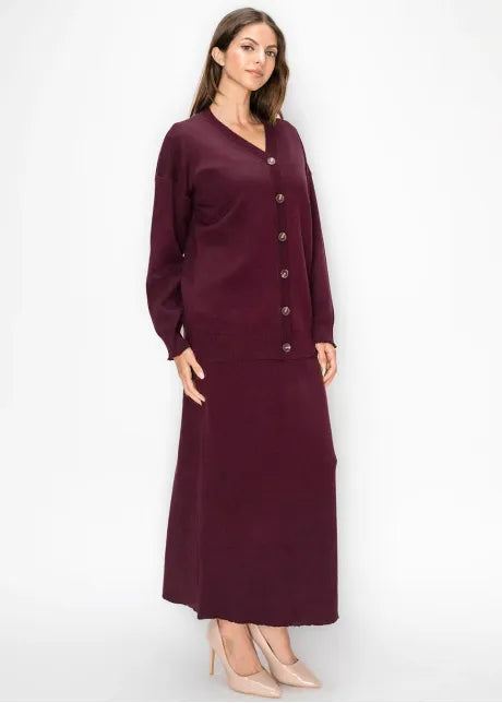 Aline solid knit skirt