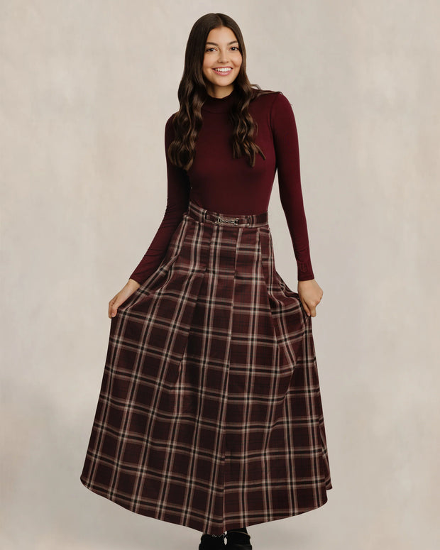 Solid Mock Neck - Mulberry