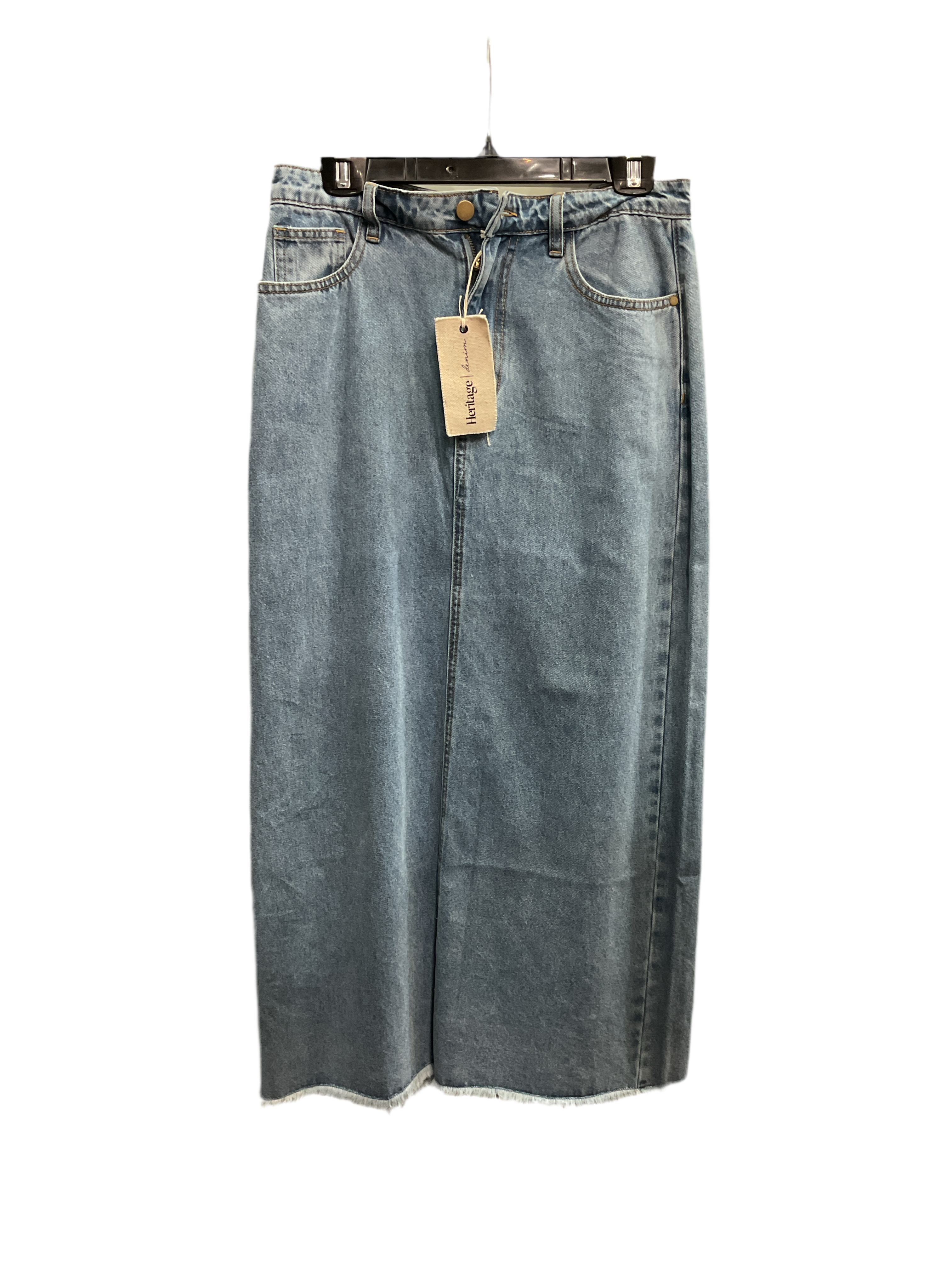 Heritage Denim Classic Maxi Skirt-Point