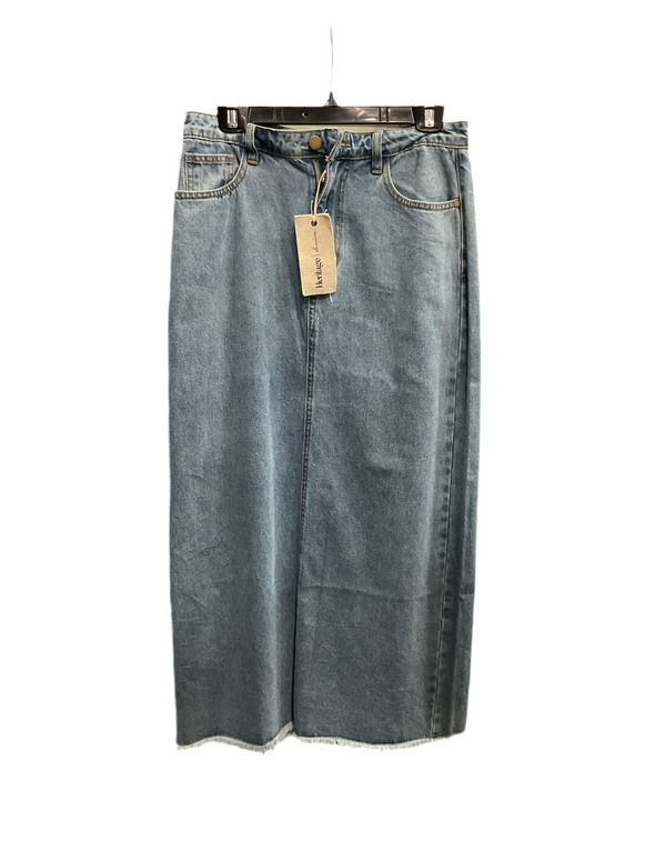 Heritage Denim Classic Maxi Skirt-Point