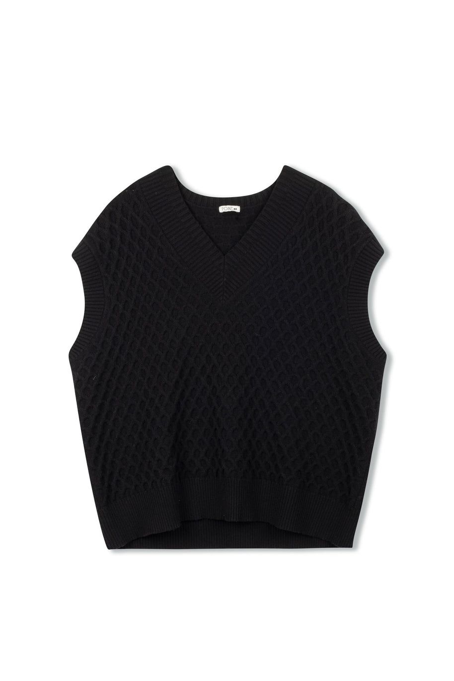 Oversized Sweater Vest - Point