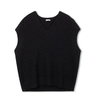 Oversized Sweater Vest - Point