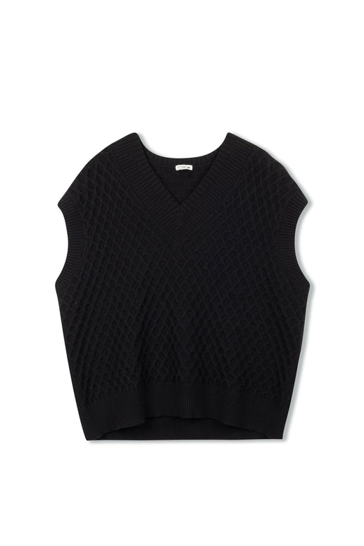 Oversized Sweater Vest - Point