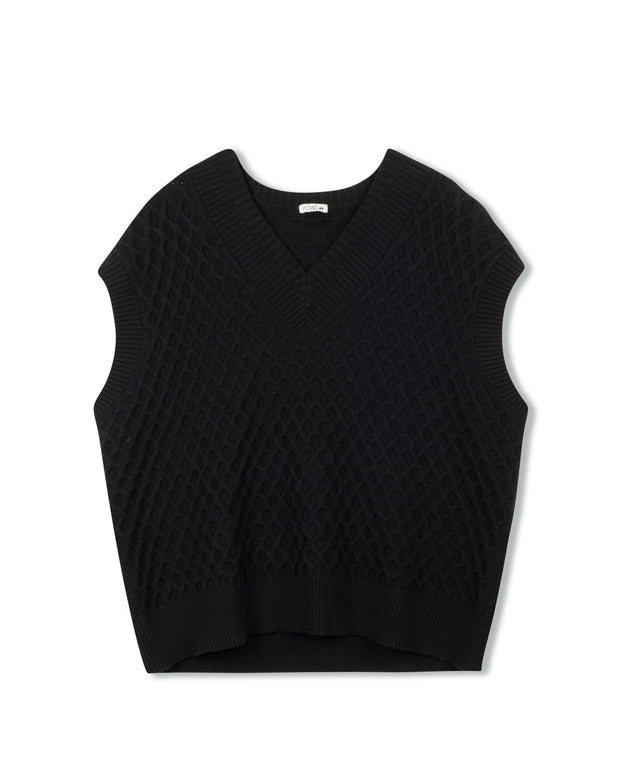 Oversized Sweater Vest - Point