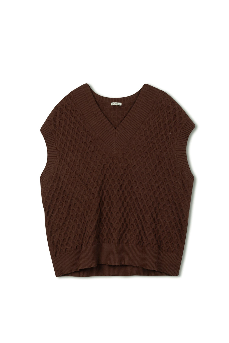 Oversized Sweater Vest - Point