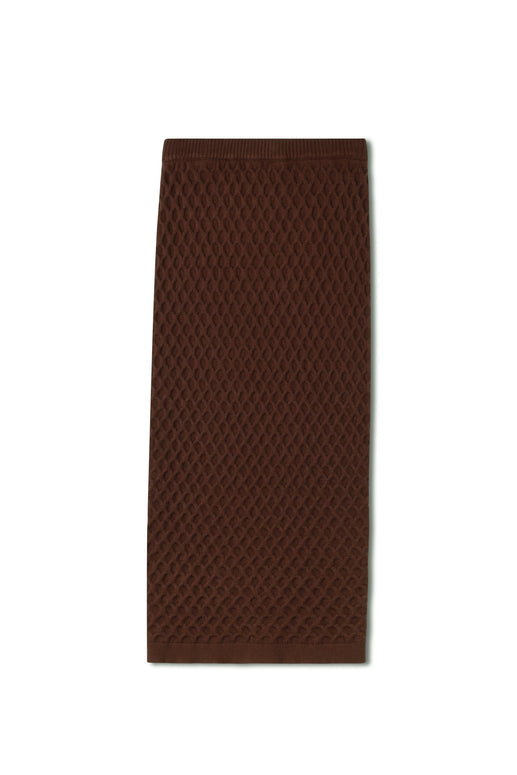 Straight Knit Maxi Skirt - Point