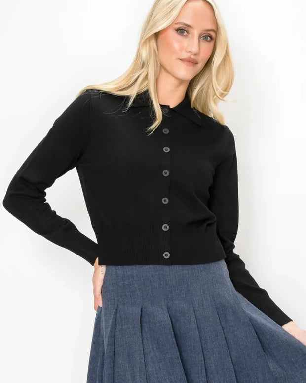 Collard cardi