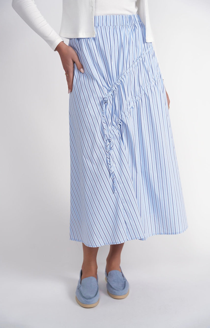 Double drawstring maxi skirt - Adina LV