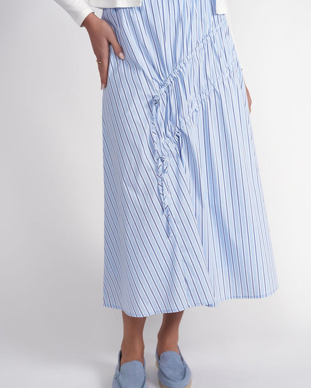 Double drawstring maxi skirt - Adina LV