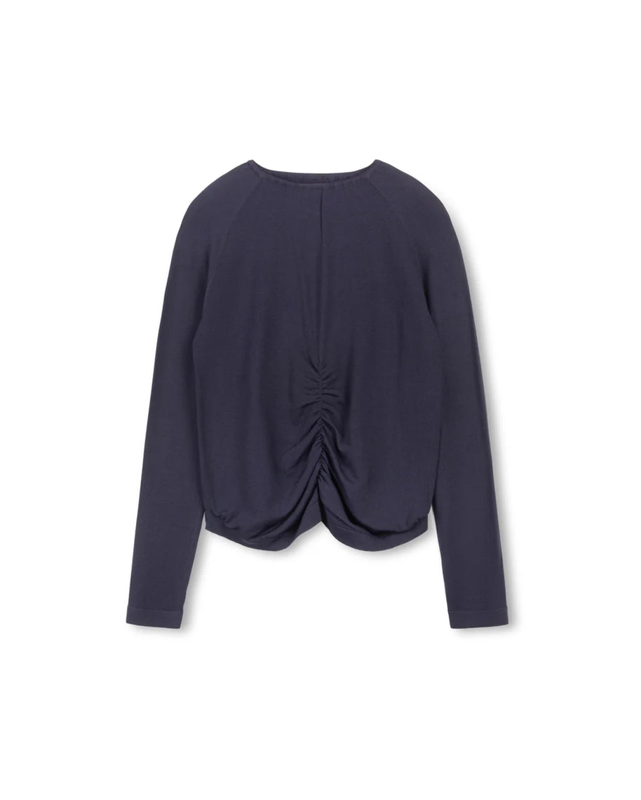 Gathered Neck Knit Sweater-Junees - Fringe Boutique