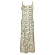 Paisley  Linen A-line Slip Dress- Point