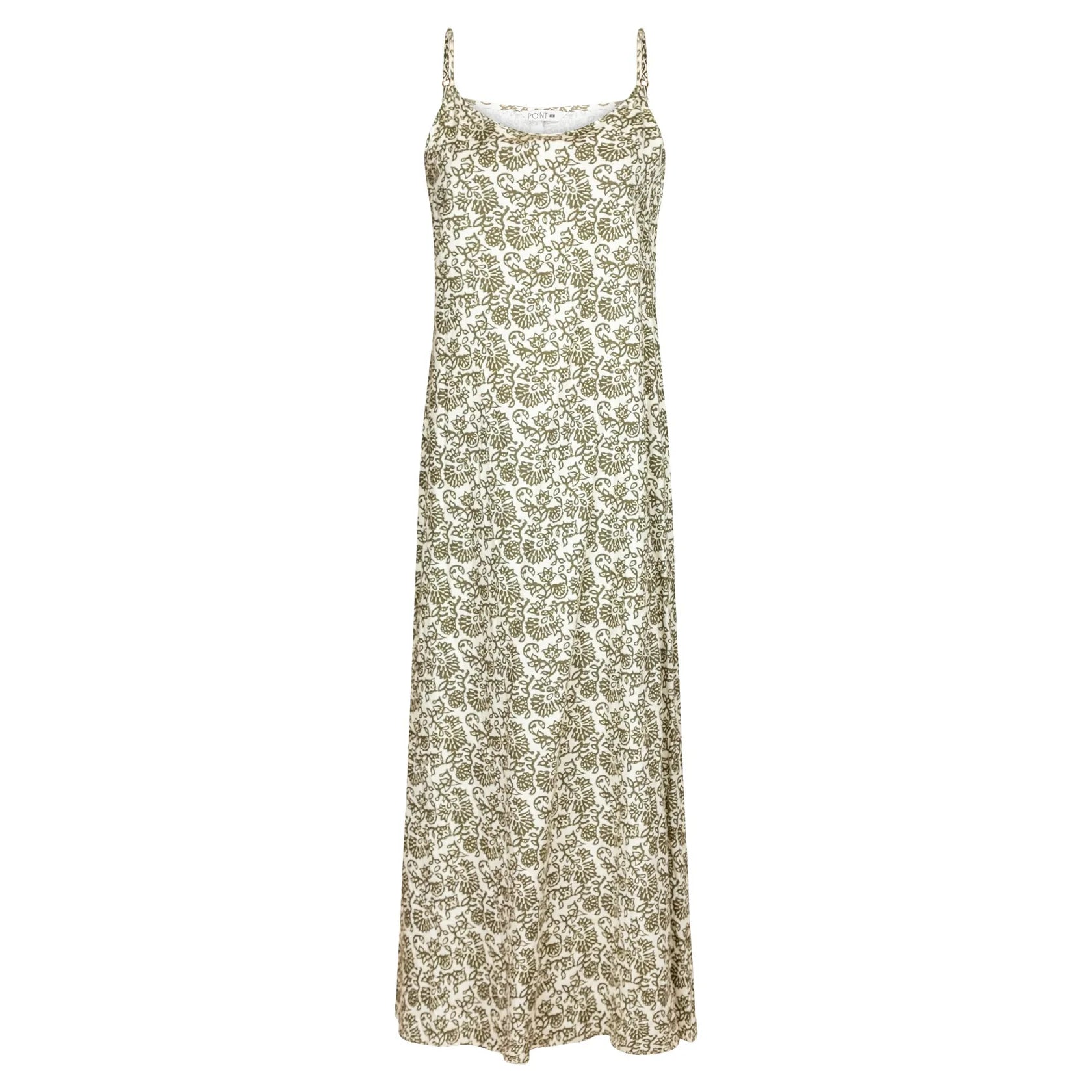 Paisley  Linen A-line Slip Dress- Point