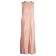 Georgette Crew A-line Dress-Point - Fringe Boutique