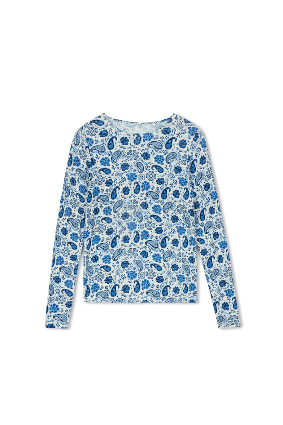 Printed Crew Tee-Point - Fringe Boutique