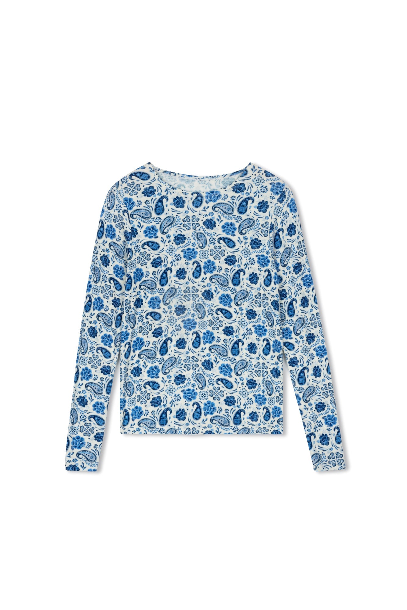 Printed Crew Tee-Point - Fringe Boutique