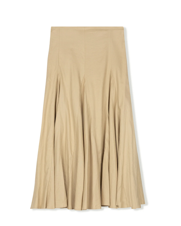 Linen Gore Skirt-Point - Fringe Boutique