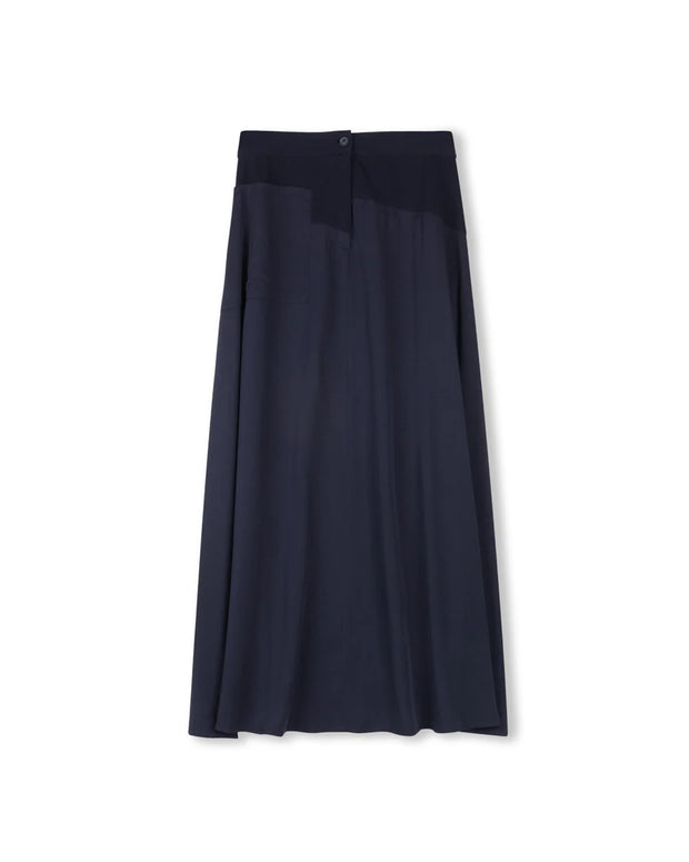 Button Front Swing Skirt-Junees