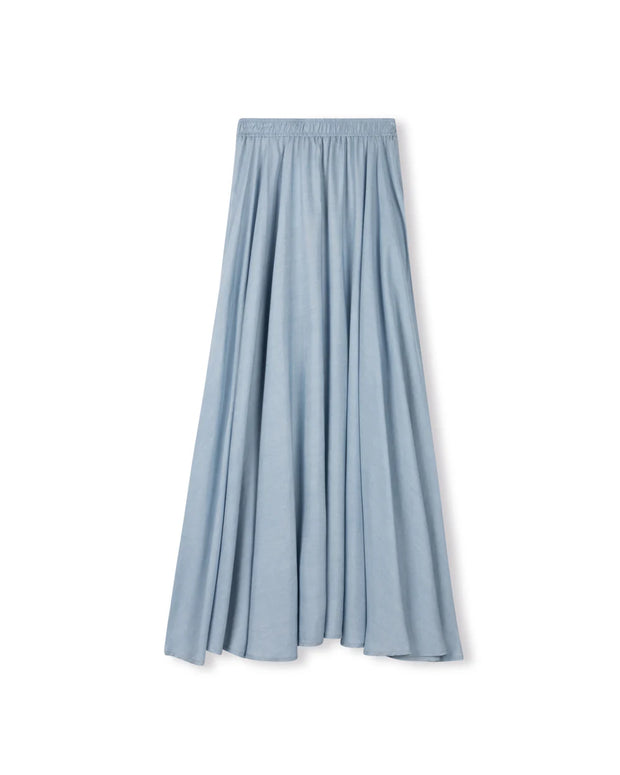 Flown Denim Skirt-Junees