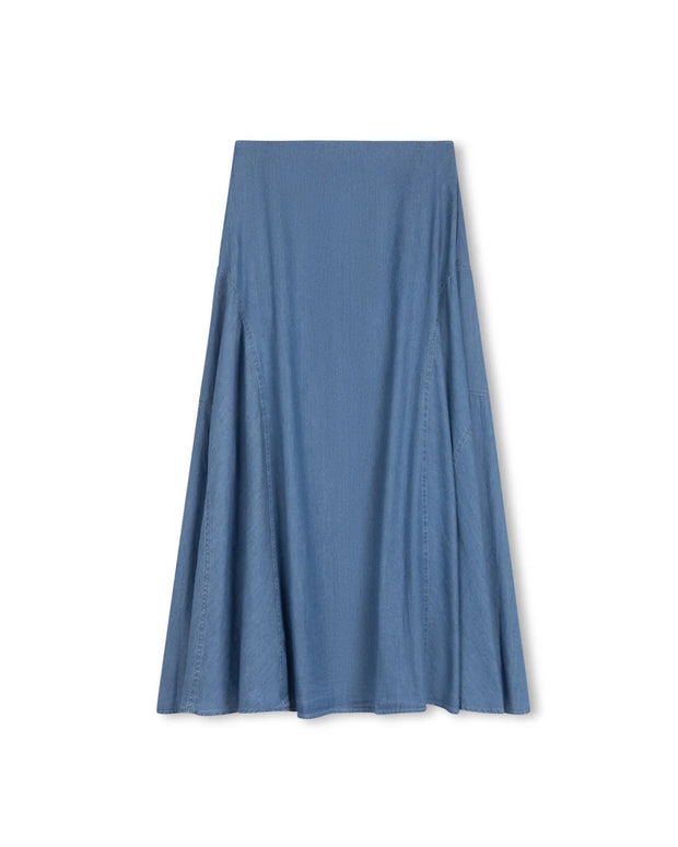 Seamed Detailed Aline Skirt-Junees