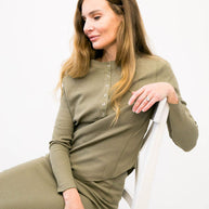 The Waffle Knit Top- Modestee