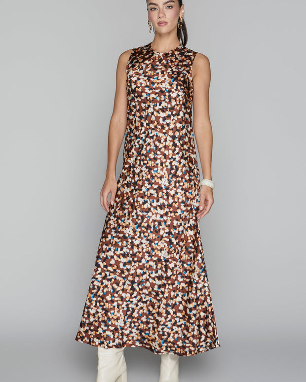 Blake Dress In Umber Grain