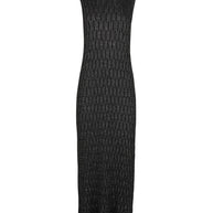 POINT METALLIC KNIT DRESS