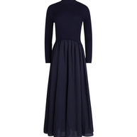 Knit and Taffeta Bubble Dress-Junees