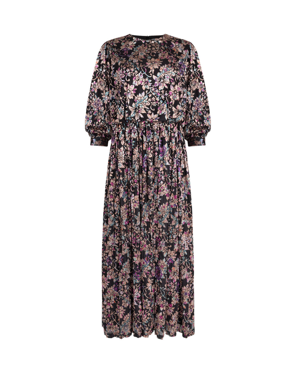 Mesh Velvet detailed Dress-Junees