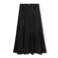 Sweatshirt Flyfront Flair midi Skirt-junees