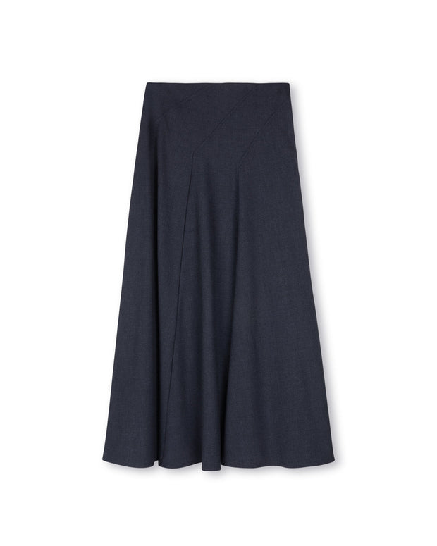 Doris Plaid Panel skirt-Junees