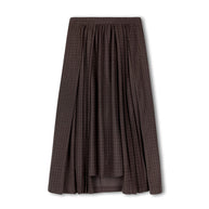 High Low Wool Skirt-Junees