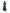 Printed Dress with Blue Cardigan-Luella