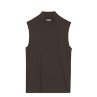 Jersey Knit Slvless Turtleneck-Point