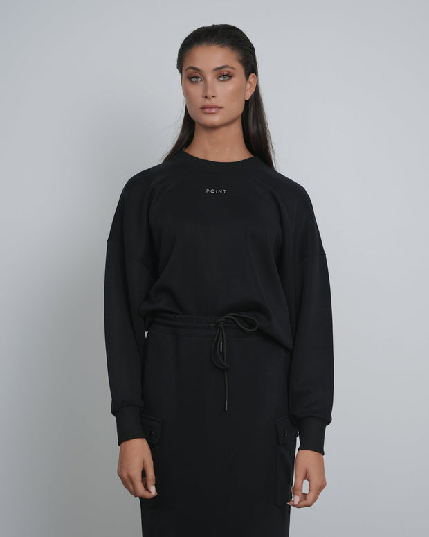 Crew Neck Sweatshirt-Point
