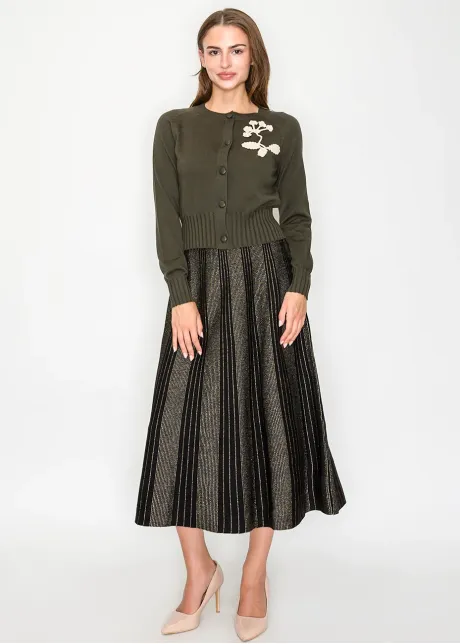 Embroidered cropped cardi-YAL